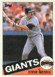 1985 Topps Baseball Cards      191     Steve Nicosia